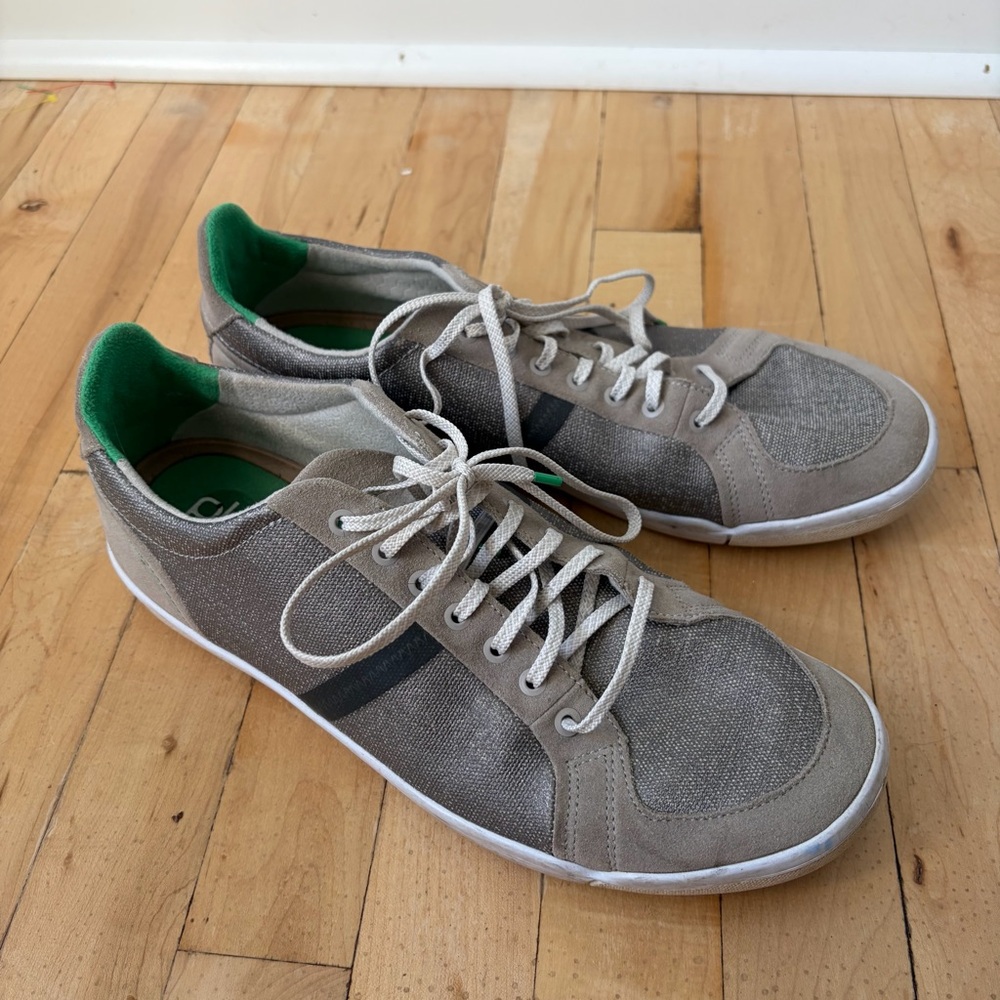 Plae‎ Prospect Stone Gray Mens Suede Casual Size 11.5 Shoes 553010 050 Green